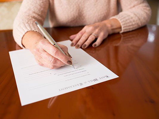 Signing of Last Will and Testament