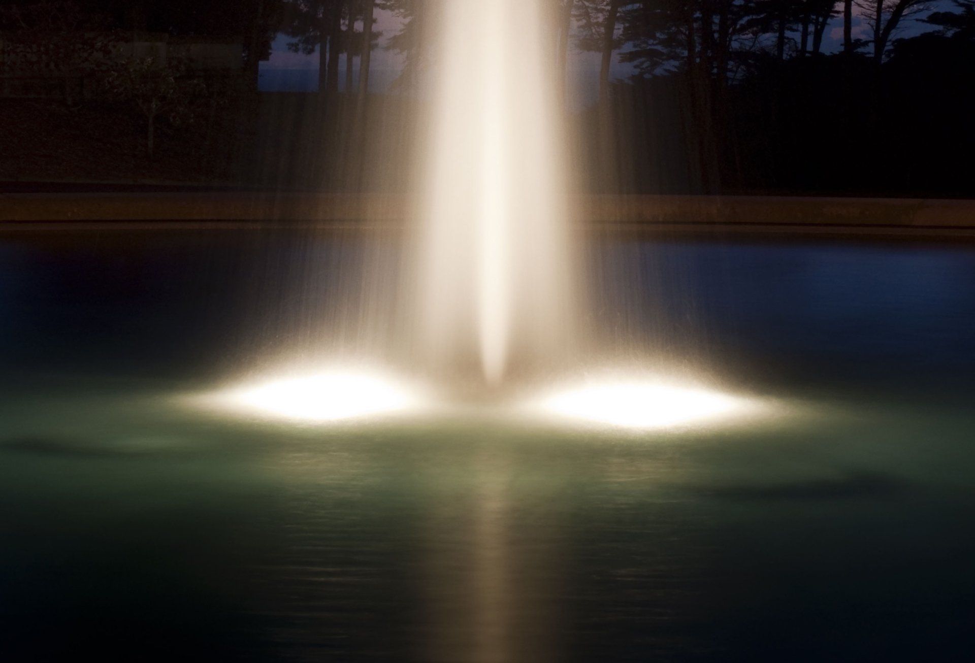 Floating fountains with led lights
