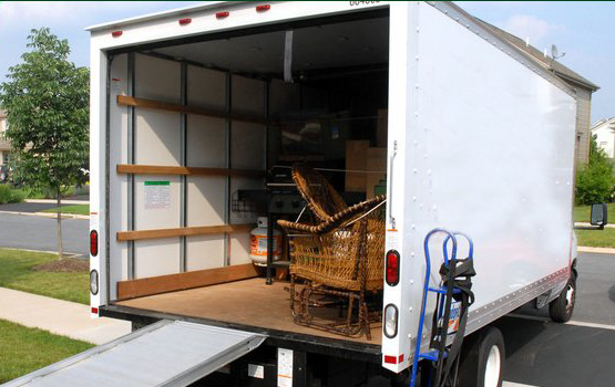 loading ramp on a moving truck