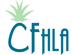 A logo for cfhla with a pineapple on it