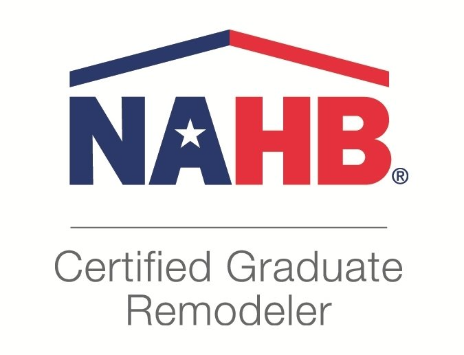 The nahb logo is a certified graduate remodeler