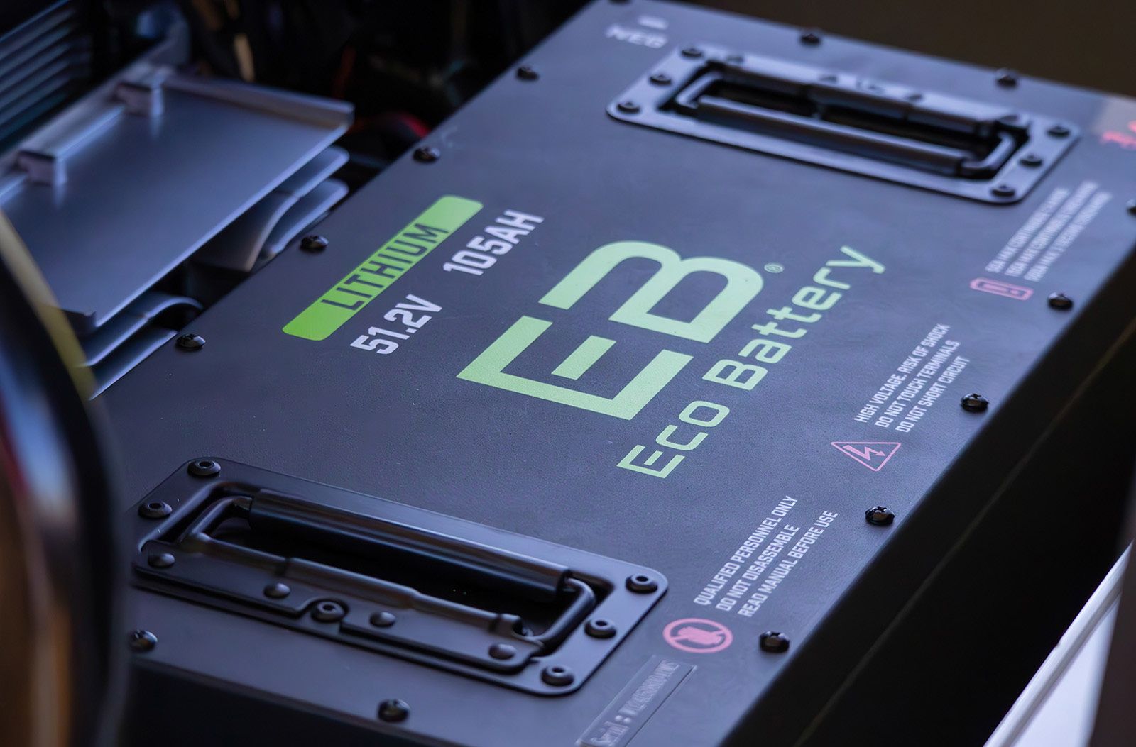 Black Eco Battery, labeled