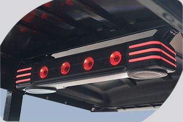 A close up of a cuboid evolution sound bar