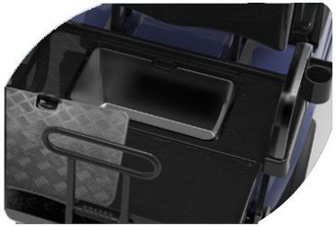 Plastic Rear Seat Kit with Storage & Cup/Cell Phone Holders