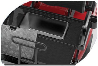 Plastic Rear Seat Kit with Storage & Cup/Cell Phone Holders