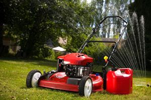 Red Lawn Push Mower