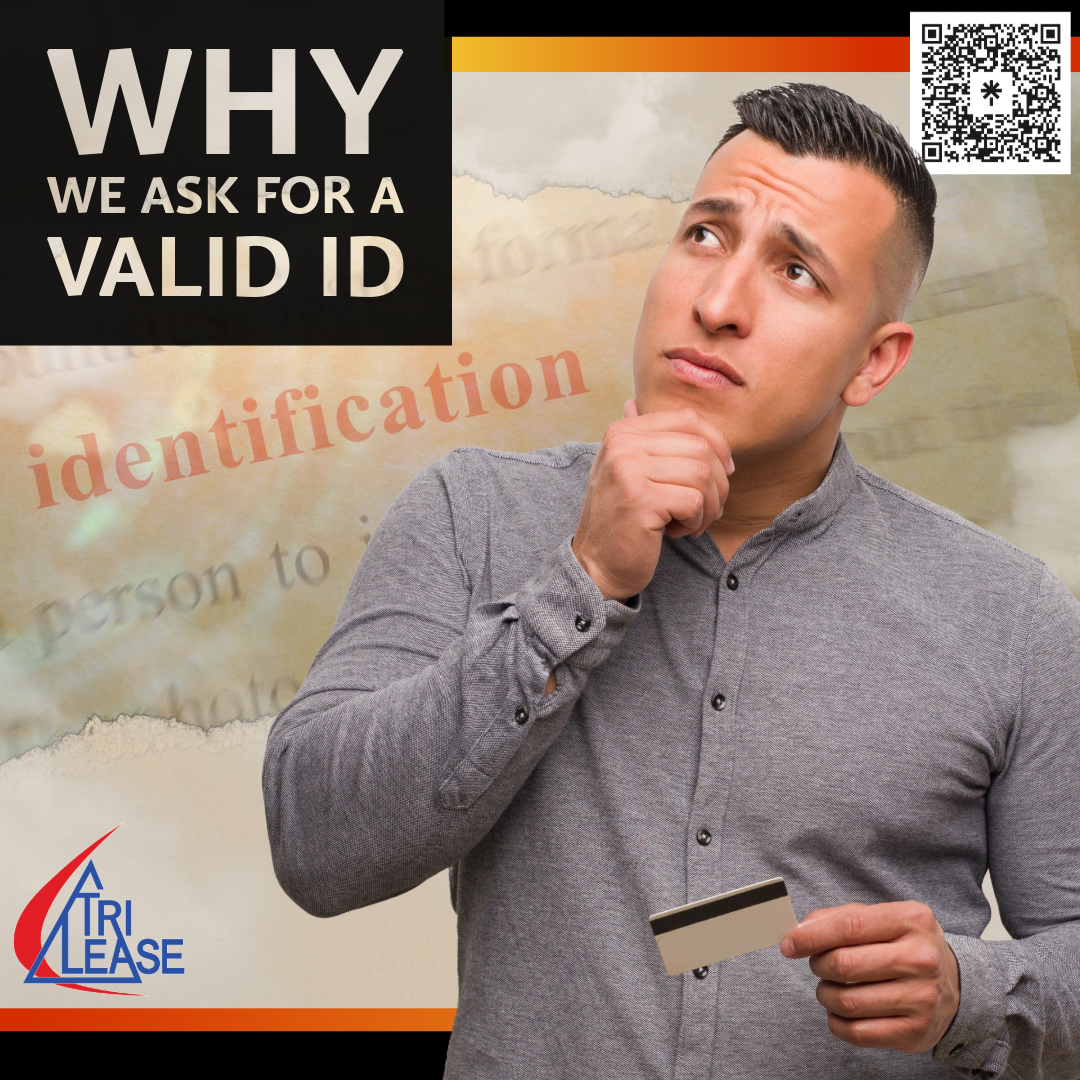 Man questioning why lenders require valid ID verification with identification definition background.