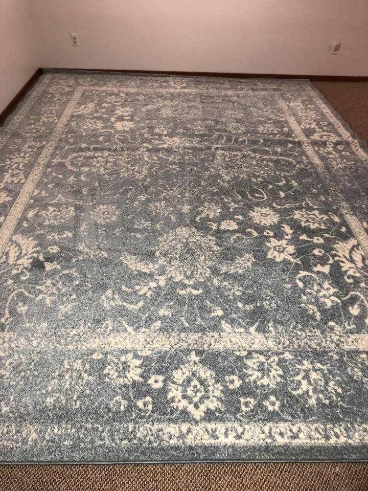 Dirty carpet after