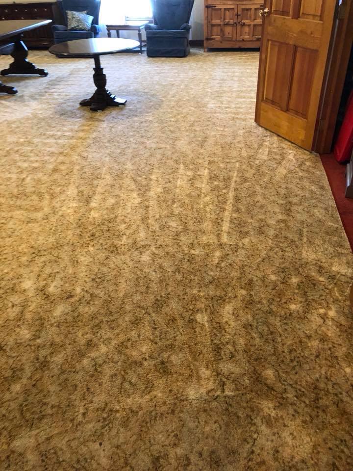 Carpeted floor