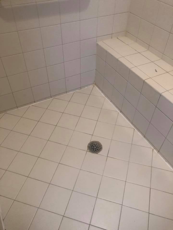 Bathroom flooring after