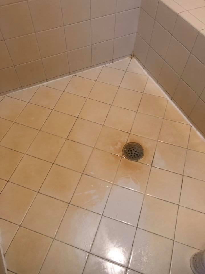 Bathroom flooring before