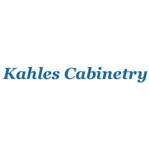 A kahles cabinetry logo on a white background