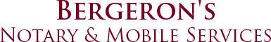 Bergeron's Notary & Mobile Services-Logo