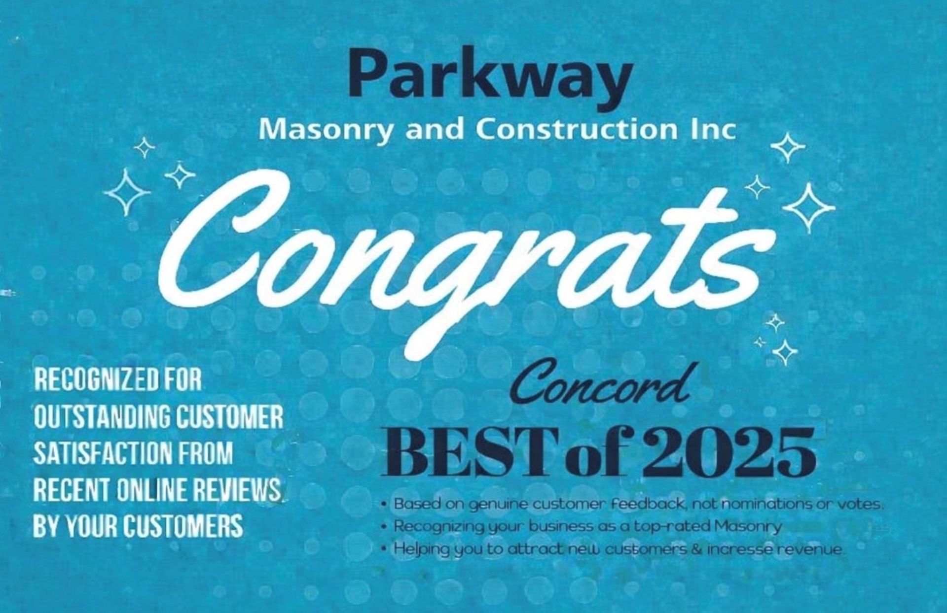 Concord best of 2025 badge