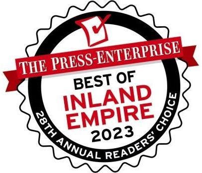 A stamp that says the press enterprise best of inland empire 2023