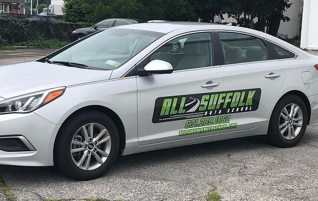 Silver Hyundai sedan with