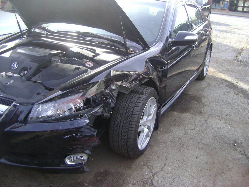 Black car before