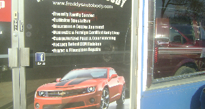 Freddy's Auto Body Inc. door