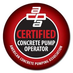 Certified Concrete Pump Operator