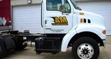 White tow truck with
