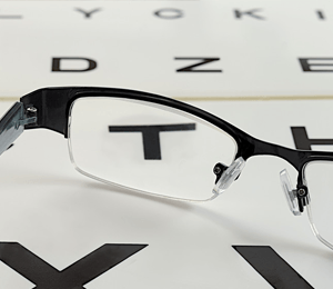 Eyeglasses and eye test