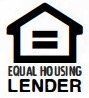 Equal Housing Lender logo: House outline with an equal sign inside. 