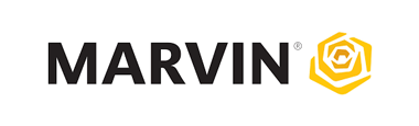 Marvin brand logo: black text 