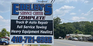 Edelen's Service Center Signage