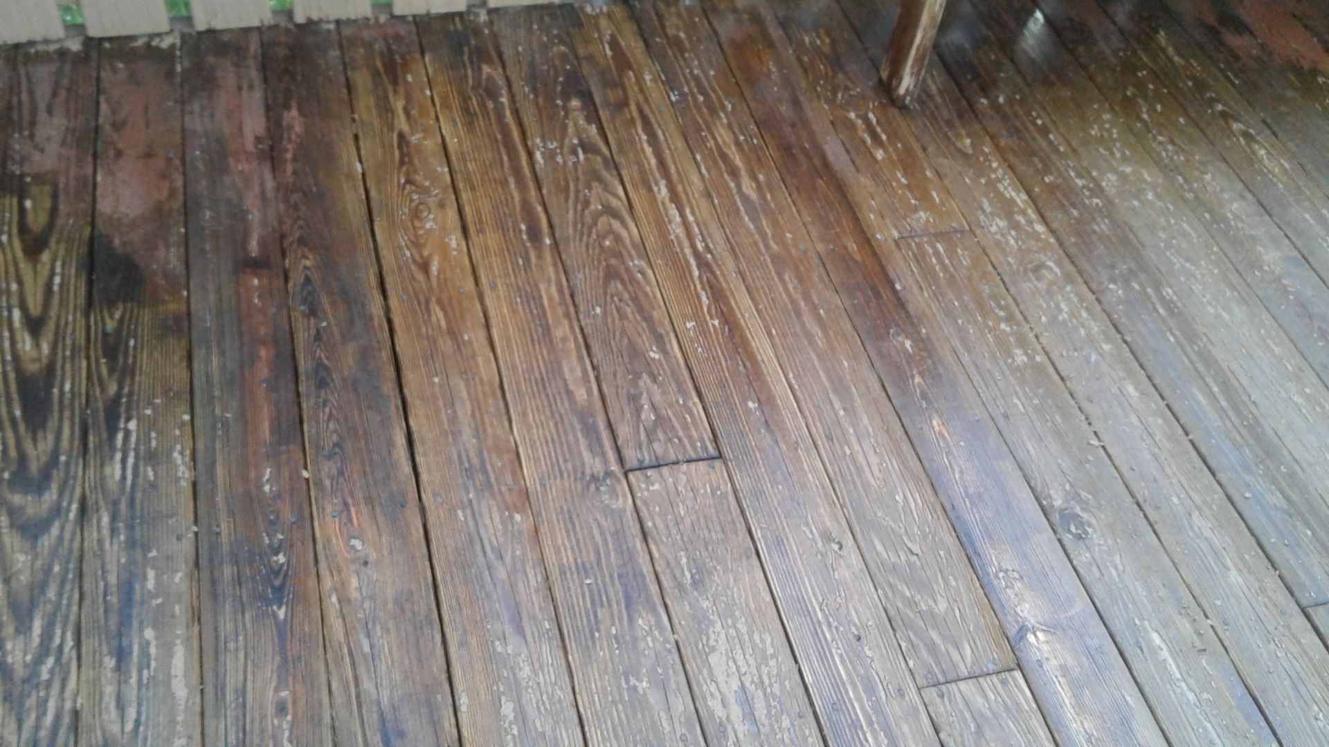 worn deck