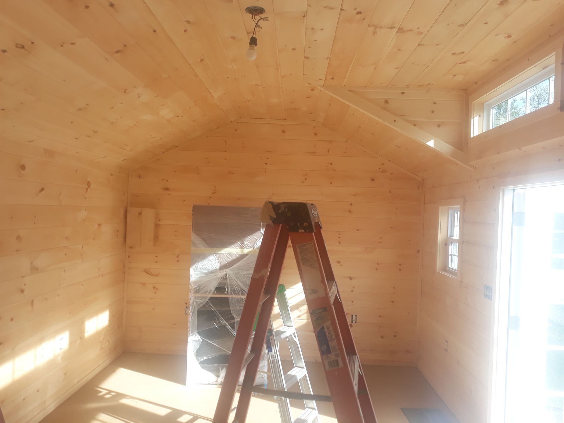 stain man cave interior