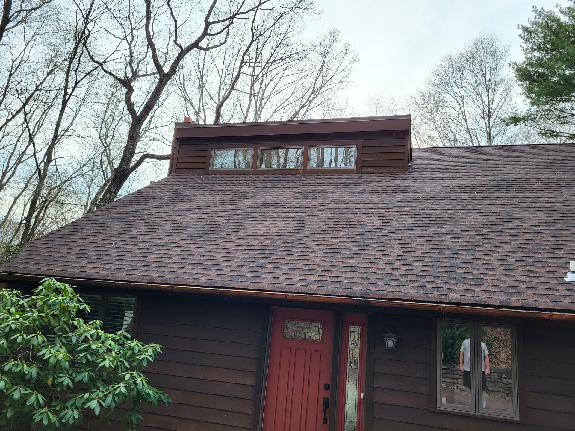 power wash and re-stain house