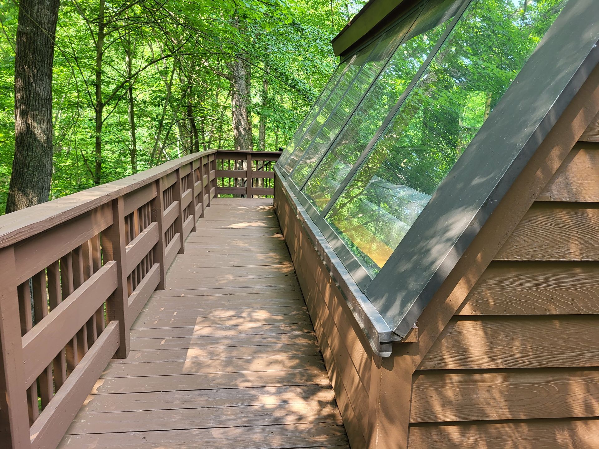 power wash and re-stain deck