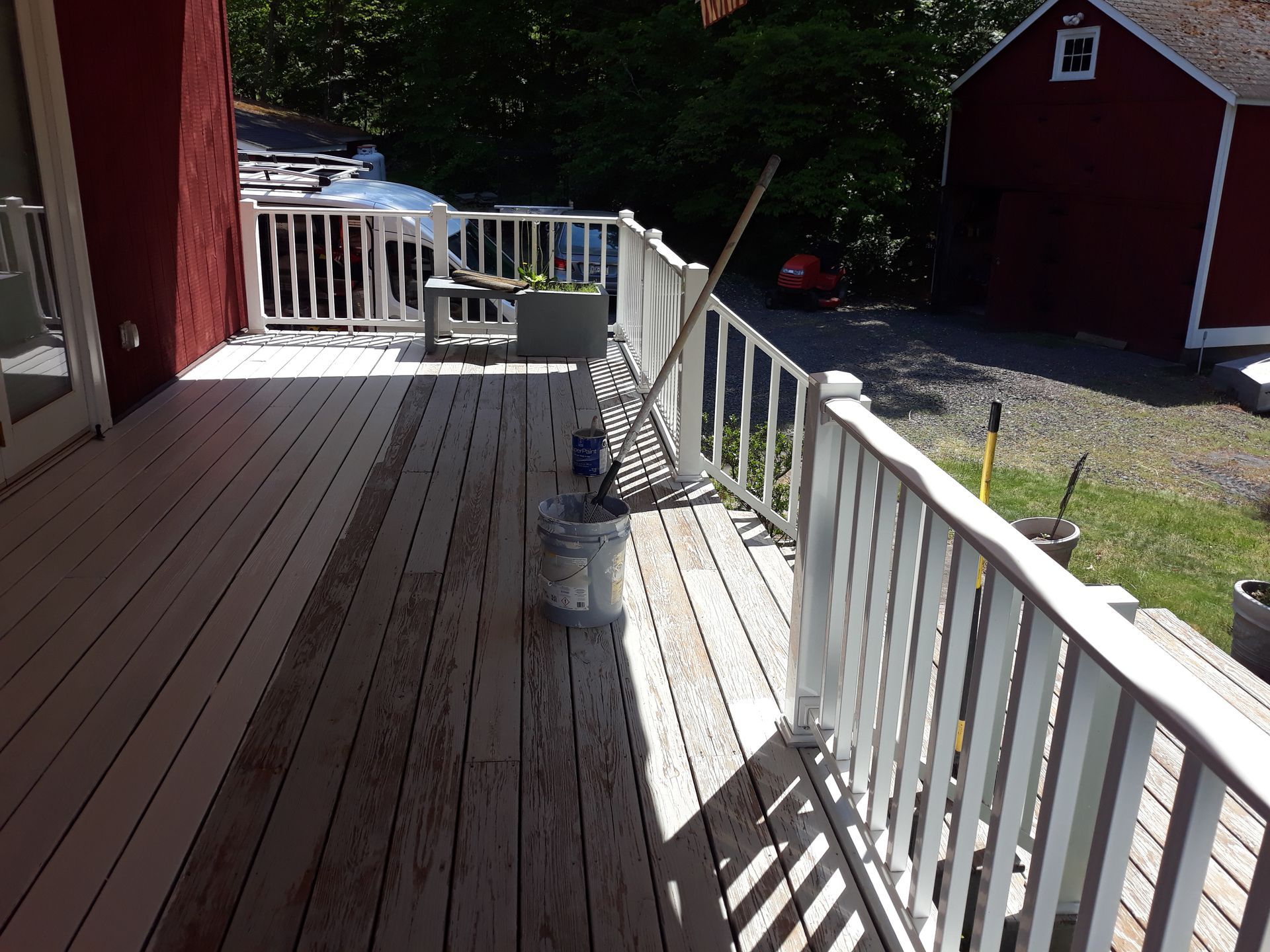 re-stain deck