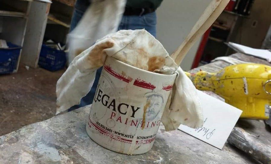Paint can labeled