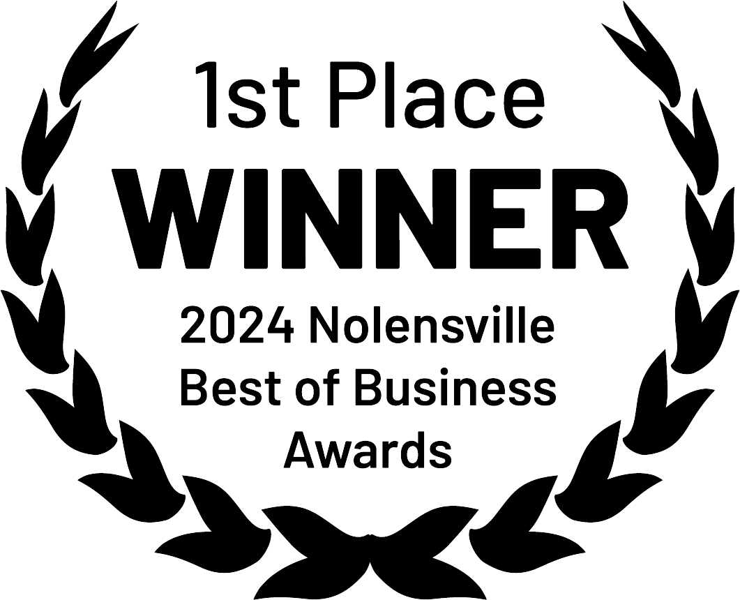 1st Place WINNER
2024 Nolensville Best of Business Awards