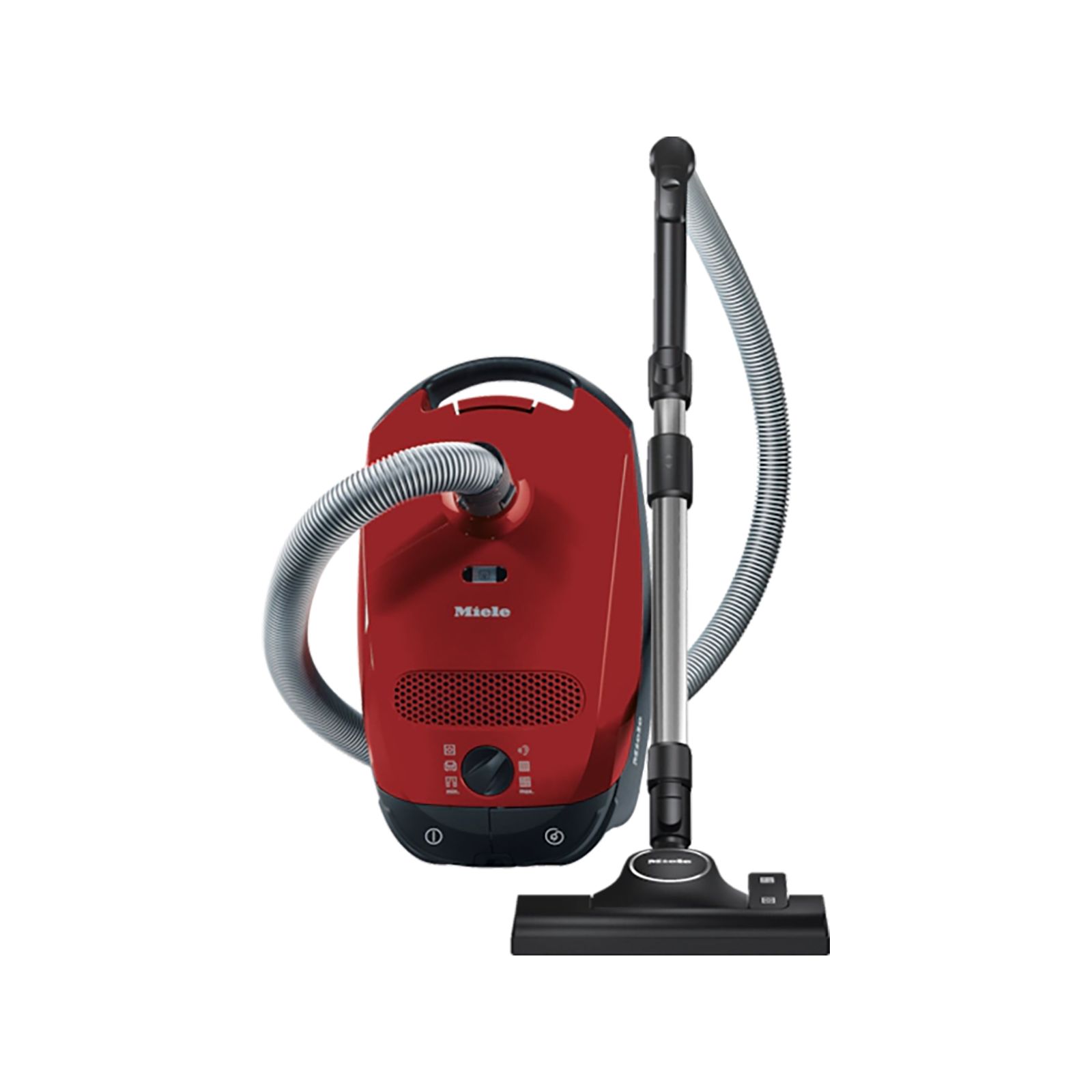 Canister vacuum cleaner with comprehensive accessories for nearly every cleaning challenge.