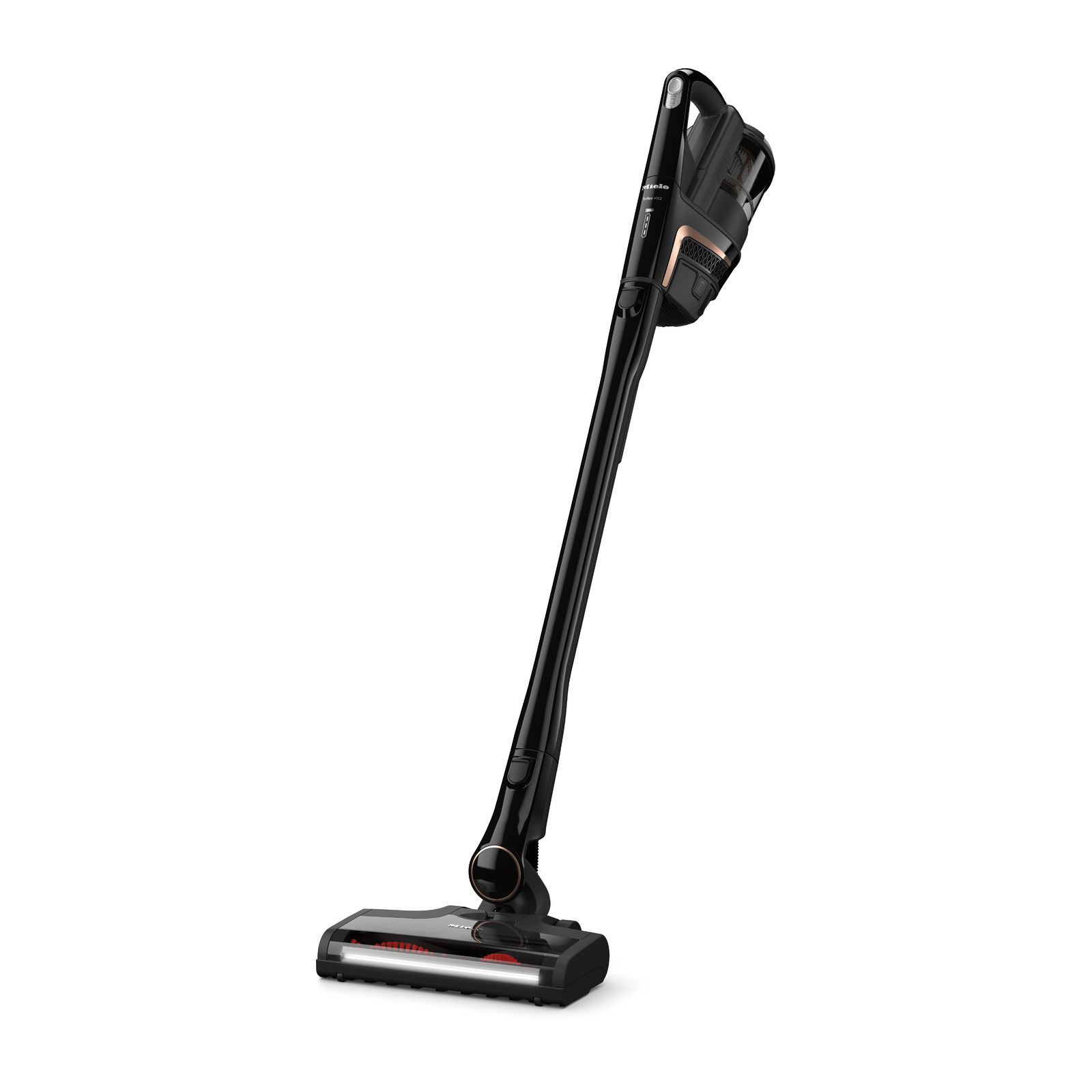 Cordless stick vacuum cleaner with consistently high suction power