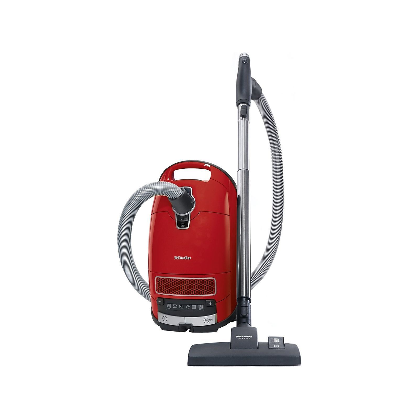 Canister vacuum cleaner with comprehensive accessories for nearly every cleaning challenge.