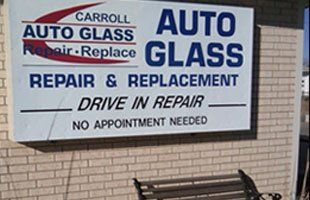 Sign Board of Carroll Auto Glass Repair and Replace