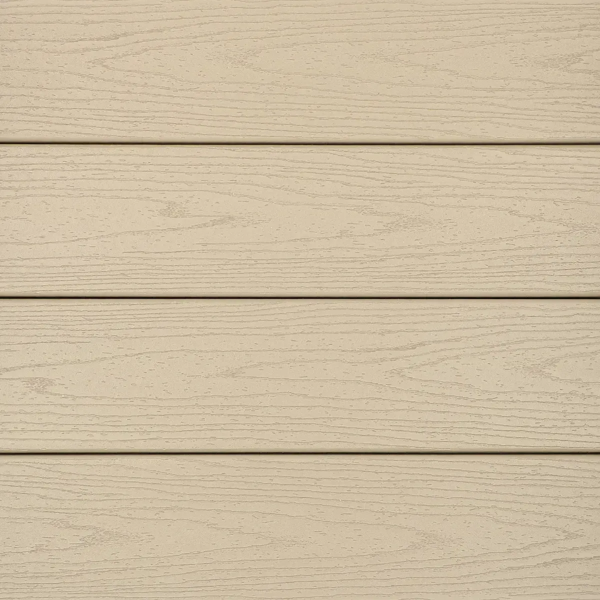 Beige composite wood siding.