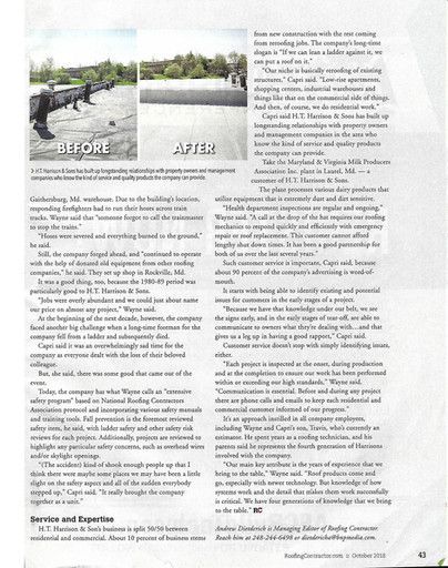 Roofing contractor magazine articles