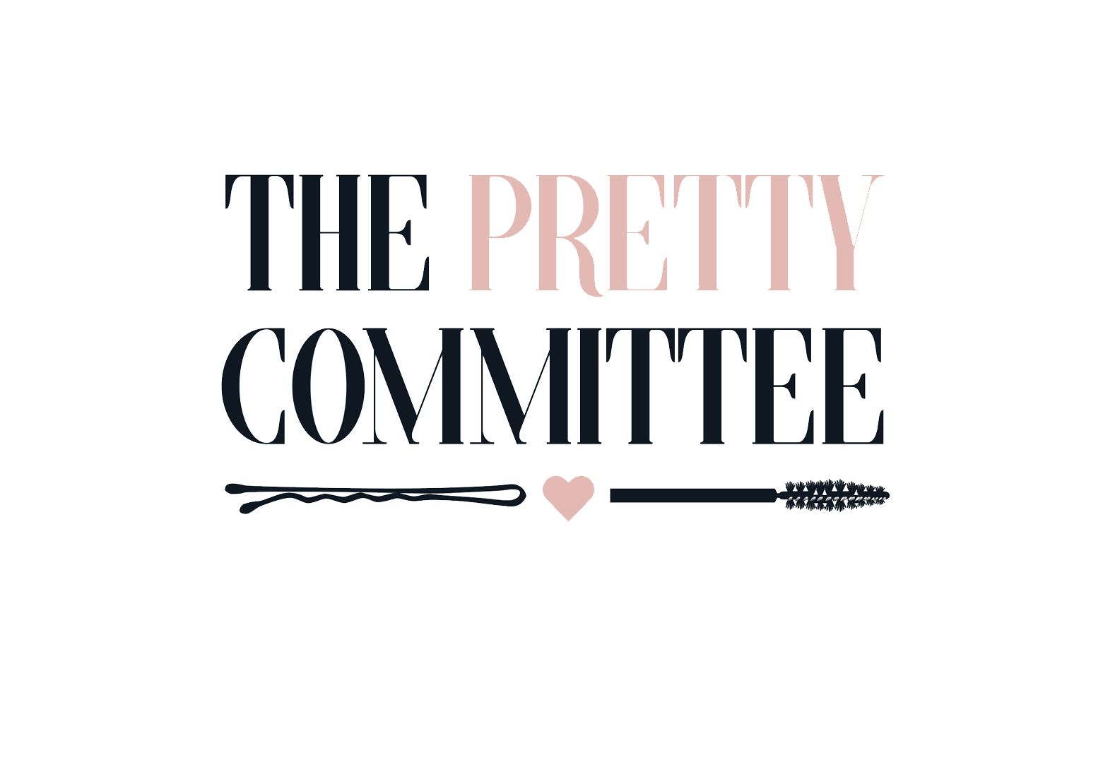 Pretty committee logo , hair & makeup, wedding style