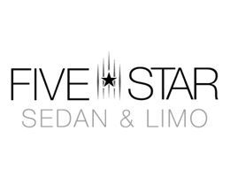 Five Star Sedan & Limo logo with stylized star graphic.