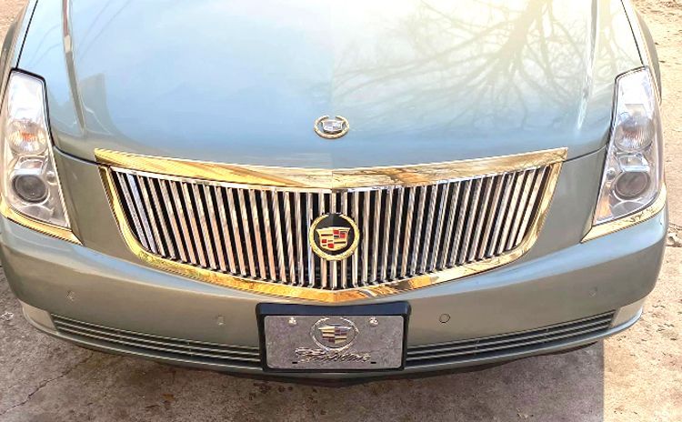 Front Cadillac bumper grille  after