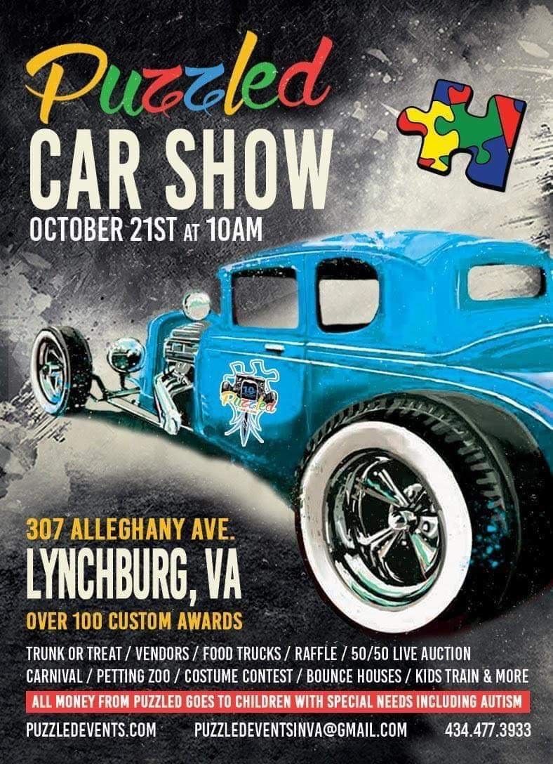 Puzzled Car Show event ad