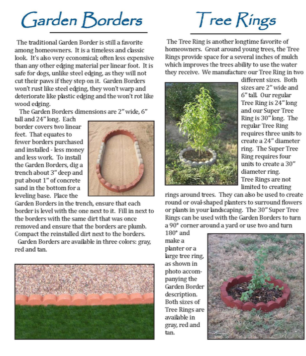 A newspaper article about garden borders and tree rings