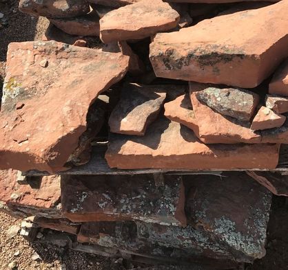A pile of rocks stacked on top of each other