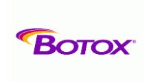 The botox logo is purple and orange on a white background.