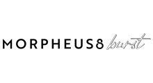 A black and white logo for morpheus burst on a white background.