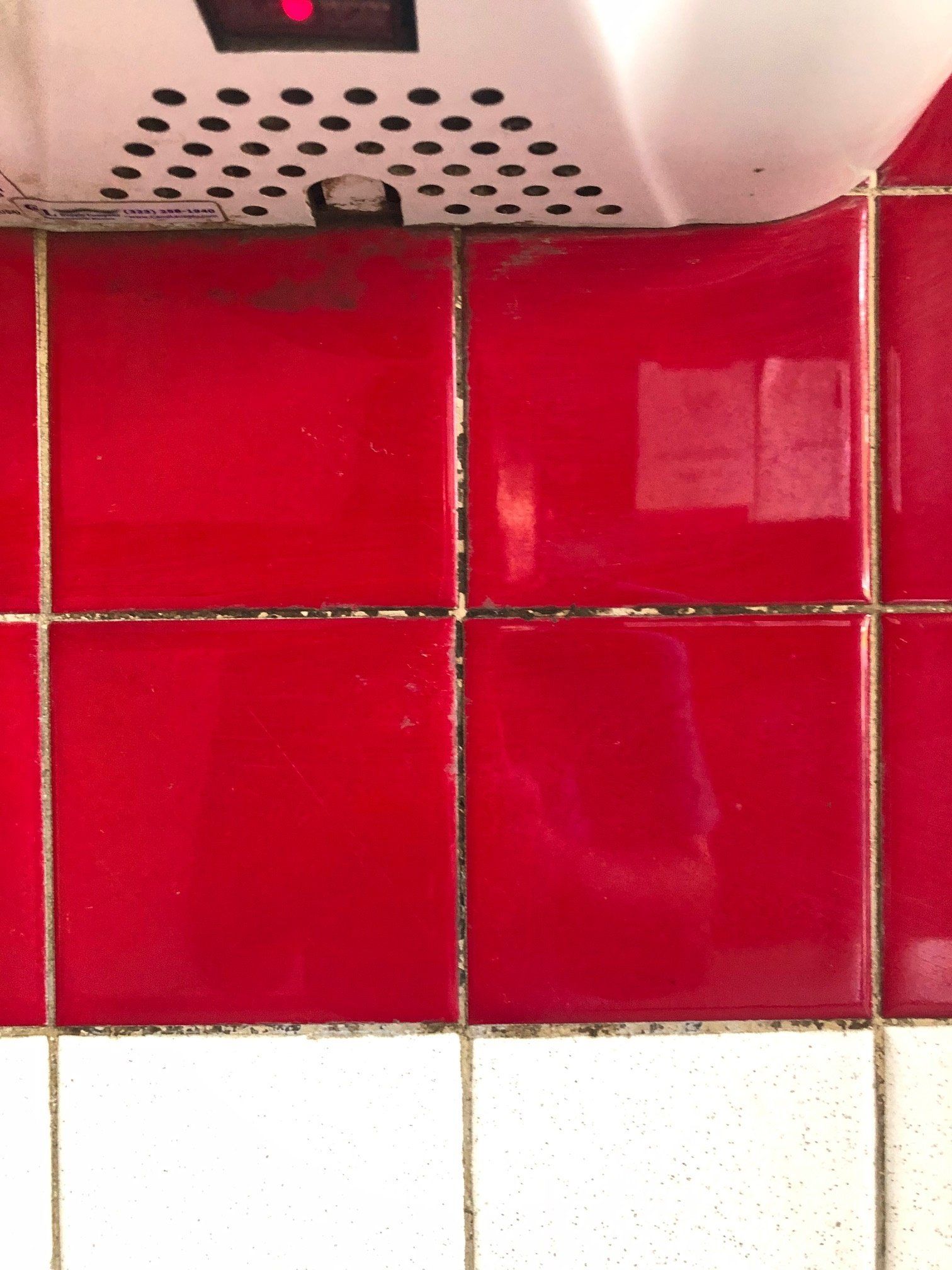 dirty bathroom grout